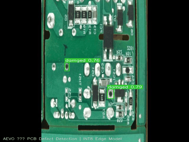 AEVO detecting PCB defects in real time